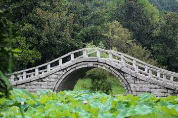 园林中石拱桥