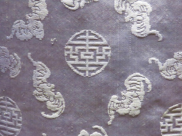 清代福寿纹棉布
