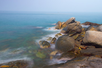 大海 礁石 海浪