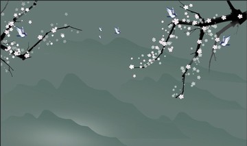 花鳥(niǎo)壁畫(huà)