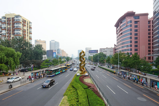 中关村街景 中关村俯瞰 北京