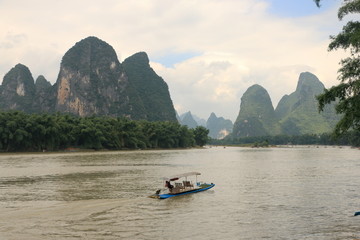 桂林阳朔兴坪古镇风景