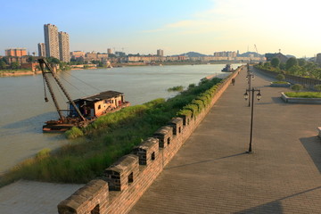 益阳城市沿江风光带景色