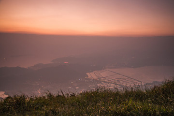 深圳南澳七娘山夜晚的景色