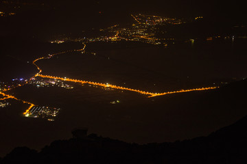 深圳南澳七娘山夜晚的景色
