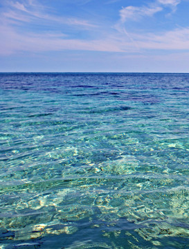 蔚蓝海水 深蓝大海 壮阔海洋