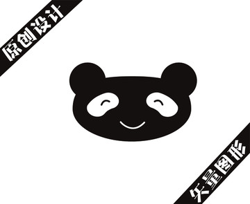 熊貓頭像標(biāo)識(shí)