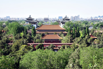 北京中轴线 景山鸟瞰