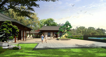 古典園林效果圖