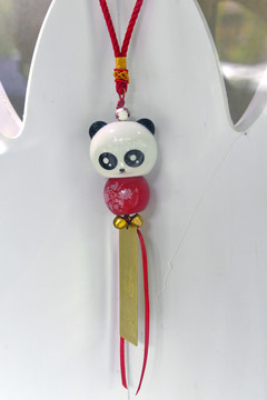陶瓷熊猫 陶瓷吊坠