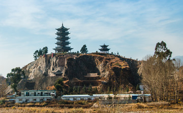 云南昆明滇池西山风景