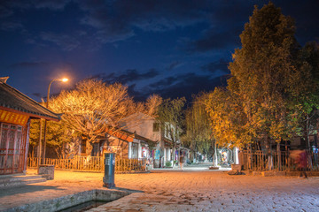 云南丽江古城束河古镇风景