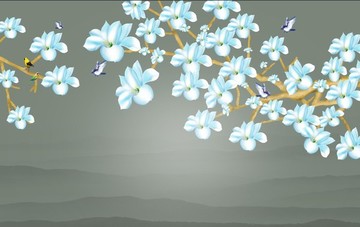 花鳥(niǎo)壁畫(huà)