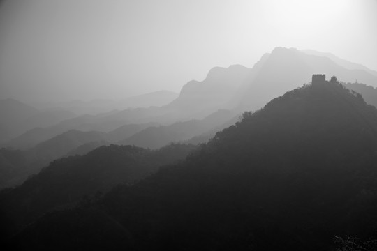 水墨高山 群山