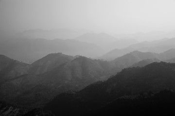 水墨高山 群山