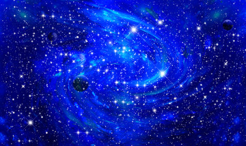 藍(lán)色星空漩渦