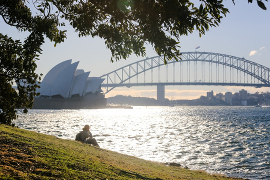 澳洲悉尼歌剧院和海港大桥