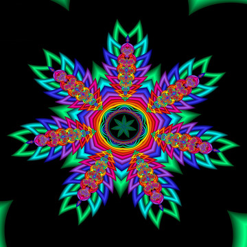 抽象立體印花花紋