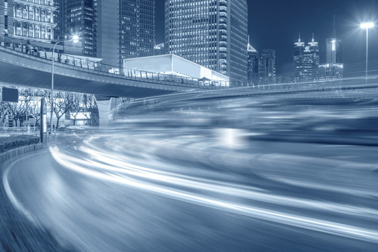 城市道路夜景