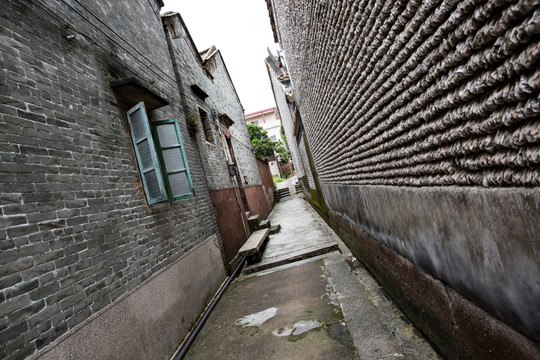 居住区铺石路