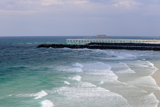 黄金海岸危险角海景