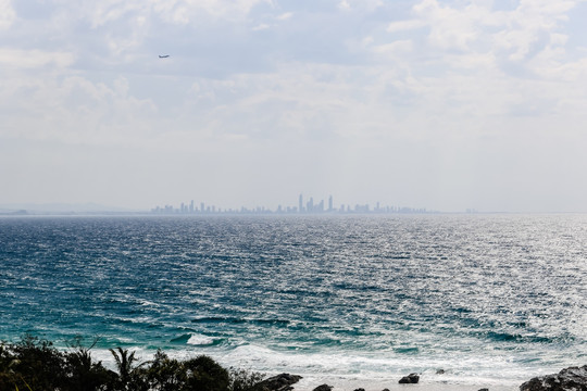 黄金海岸危险角海景