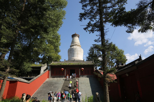 山西五台山 塔院寺 大白塔