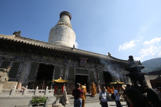 山西五台山 塔院寺 大白塔