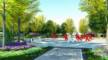 休閑公園效果圖