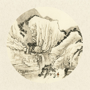 水墨畫 水墨山水