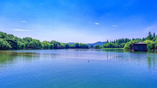 西湖 湖面