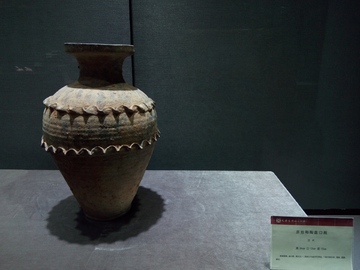 原始釉陶盘口瓶