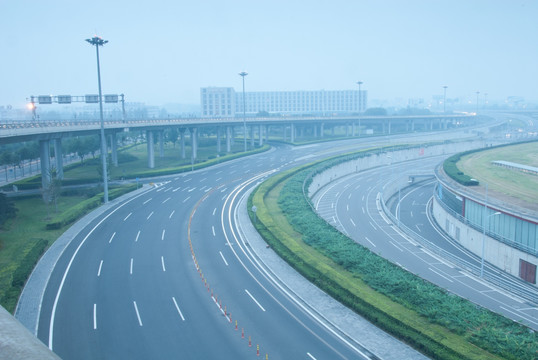 道路 清晨