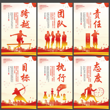 團(tuán)隊執(zhí)行跨越目標(biāo)態(tài)度責(zé)任掛圖