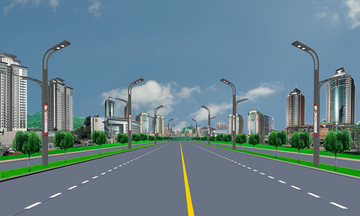 路燈 LED路燈效果圖