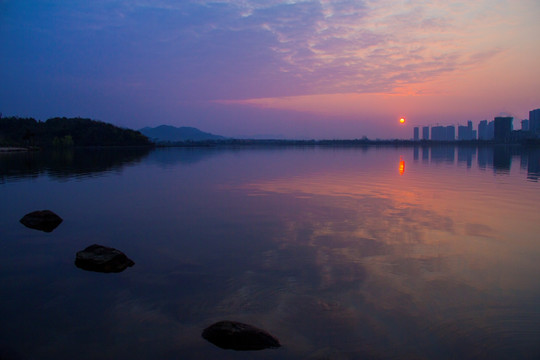 梅溪湖夕阳