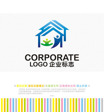 家居建筑 物业小区logo