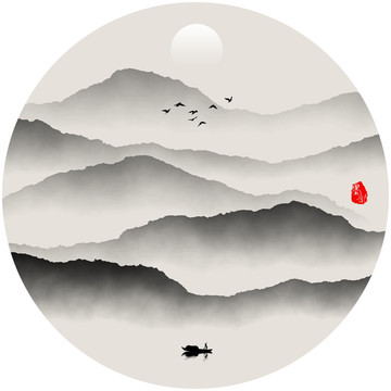 水墨風(fēng)景 水墨畫