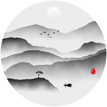 意境水墨畫