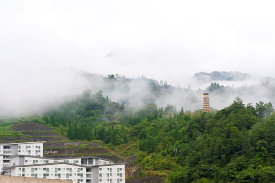 阿坝师范学院高清雾景美图