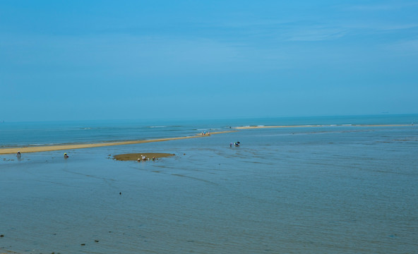 海滩上