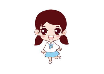 卡通可愛少女 可愛小女生