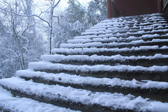 岳麓山雪景