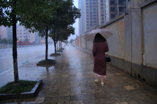 下暴雨