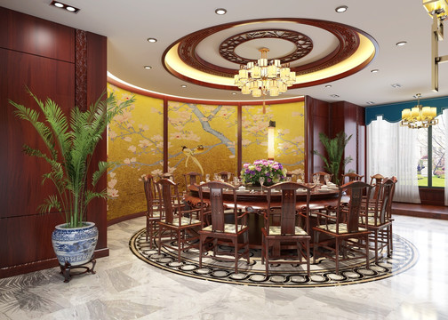 中式整木餐廳
