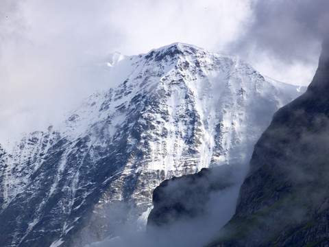 瑞士雪山