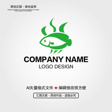 鱼LOGO