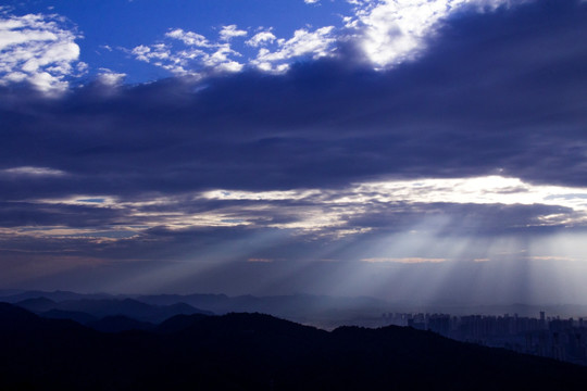 岳麓山夕阳