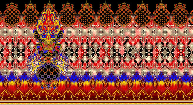 民族風(fēng) 數(shù)碼印花 有分層