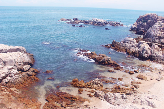 海邊礁石 大海